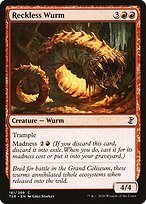Matte Finish Time Spiral Remastered Reckless Wurm ( #181 )