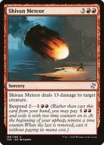 Matte Finish Time Spiral Remastered Shivan Meteor ( #188 )