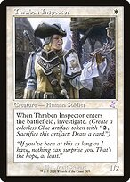 Matte Finish Time Spiral Remastered Thraben Inspector ( #305 )