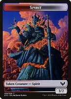 Matte Finish Strixhaven: School of Mages Tokens Spirit ( #6 )
