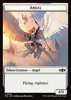 Glossy Finish Tarkir: Dragonstorm Commander Tokens Angel ( #2 )
