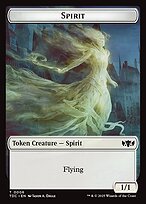 Glossy Finish Tarkir: Dragonstorm Commander Tokens Spirit ( #6 )