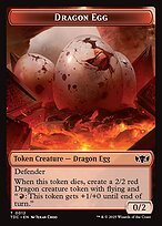 Glossy Finish Tarkir: Dragonstorm Commander Tokens Dragon Egg ( #12 )
