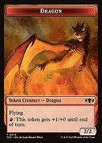 Glossy Finish Tarkir: Dragonstorm Commander Tokens Dragon ( #13 )