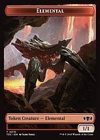 Glossy Finish Tarkir: Dragonstorm Commander Tokens Elemental ( #16 )