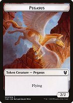 Matte Finish Theros Beyond Death Tokens Pegasus ( #3 )
