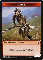 Matte Finish Theros Beyond Death Tokens Satyr ( #9 )
