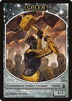 Matte Finish Theros Tokens Golem ( #10 )