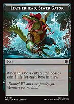 Matte Finish Teenage Mutant Ninja Turtles Eternal Tokens Leatherhead, Sewer Gator ( #9 )