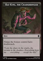 Matte Finish Teenage Mutant Ninja Turtles Eternal Tokens Rat King, the Chaosbringer ( #10 )