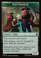 Matte Finish Teenage Mutant Ninja Turtles Eternal Tokens Foot Enforcer ( #31 )