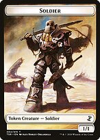Matte Finish Time Spiral Remastered Tokens Soldier ( #2 )