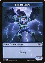 Matte Finish Unfinity Tokens Storm Crow ( #5 )