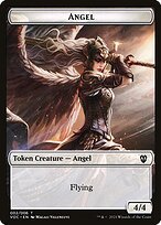 Matte Finish Crimson Vow Commander Tokens Angel ( #2 )