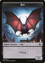 Matte Finish Crimson Vow Commander Tokens Bat ( #4 )