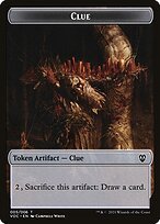 Matte Finish Crimson Vow Commander Tokens Clue ( #5 )