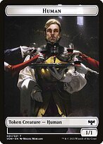 Glossy Finish Innistrad: Crimson Vow Tokens Human ( #1 )