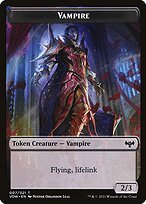 Glossy Finish Innistrad: Crimson Vow Tokens Vampire ( #7 )