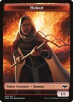 Glossy Finish Innistrad: Crimson Vow Tokens Human ( #10 )