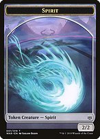 Glossy Finish War of the Spark Tokens Spirit ( #1 )