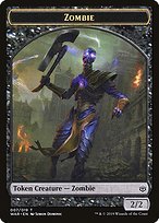 Glossy Finish War of the Spark Tokens Zombie ( #7 )