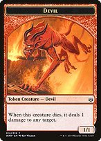 Glossy Finish War of the Spark Tokens Devil ( #12 )