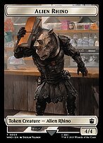 Matte Finish Doctor Who Tokens Alien Rhino ( #3 )