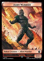 Matte Finish Doctor Who Tokens Alien Warrior ( #14 )