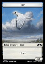 Matte Finish Wilds of Eldraine Tokens Bird ( #1 )