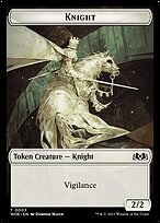 Matte Finish Wilds of Eldraine Tokens Knight ( #3 )