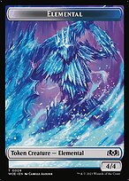 Matte Finish Wilds of Eldraine Tokens Elemental ( #9 )