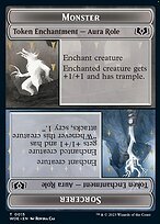 Matte Finish Wilds of Eldraine Tokens Monster // Sorcerer ( #15 )