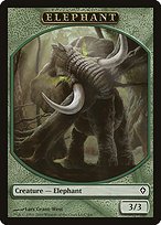 Matte Finish Worldwake Tokens Elephant ( #4 )