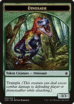 Matte Finish Ixalan Tokens Dinosaur ( #5 )