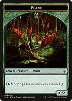 Matte Finish Ixalan Tokens Plant ( #6 )