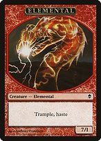 Matte Finish Zendikar Tokens Elemental ( #8 )
