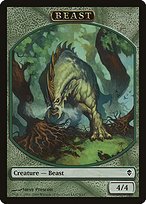 Matte Finish Zendikar Tokens Beast ( #9 )