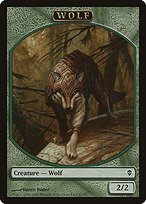 Matte Finish Zendikar Tokens Wolf ( #11 )