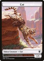 Matte Finish Zendikar Rising Tokens Cat ( #2 )