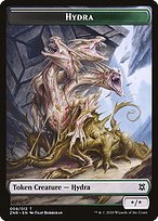 Matte Finish Zendikar Rising Tokens Hydra ( #9 )
