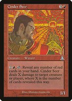 Matte Finish Urza's Destiny Cinder Seer ( #78 )