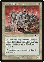 Matte Finish Urza's Legacy Expendable Troops ( #8 )