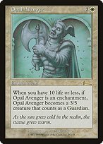 Matte Finish Urza's Legacy Opal Avenger ( #15 )