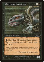 Matte Finish Urza's Legacy Phyrexian Denouncer ( #61 )