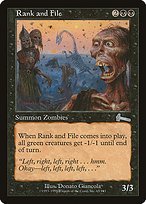 Matte Finish Urza's Legacy Rank and File ( #65 )