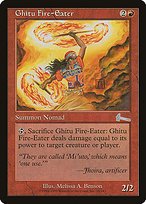 Matte Finish Urza's Legacy Ghitu Fire-Eater ( #76 )