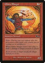 Matte Finish Urza's Legacy Ghitu Slinger ( #77 )