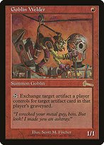 Matte Finish Urza's Legacy Goblin Welder ( #80 )