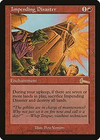 Matte Finish Urza's Legacy Impending Disaster ( #82 )
