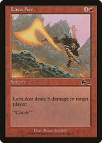 Matte Finish Urza's Legacy Lava Axe ( #84 )